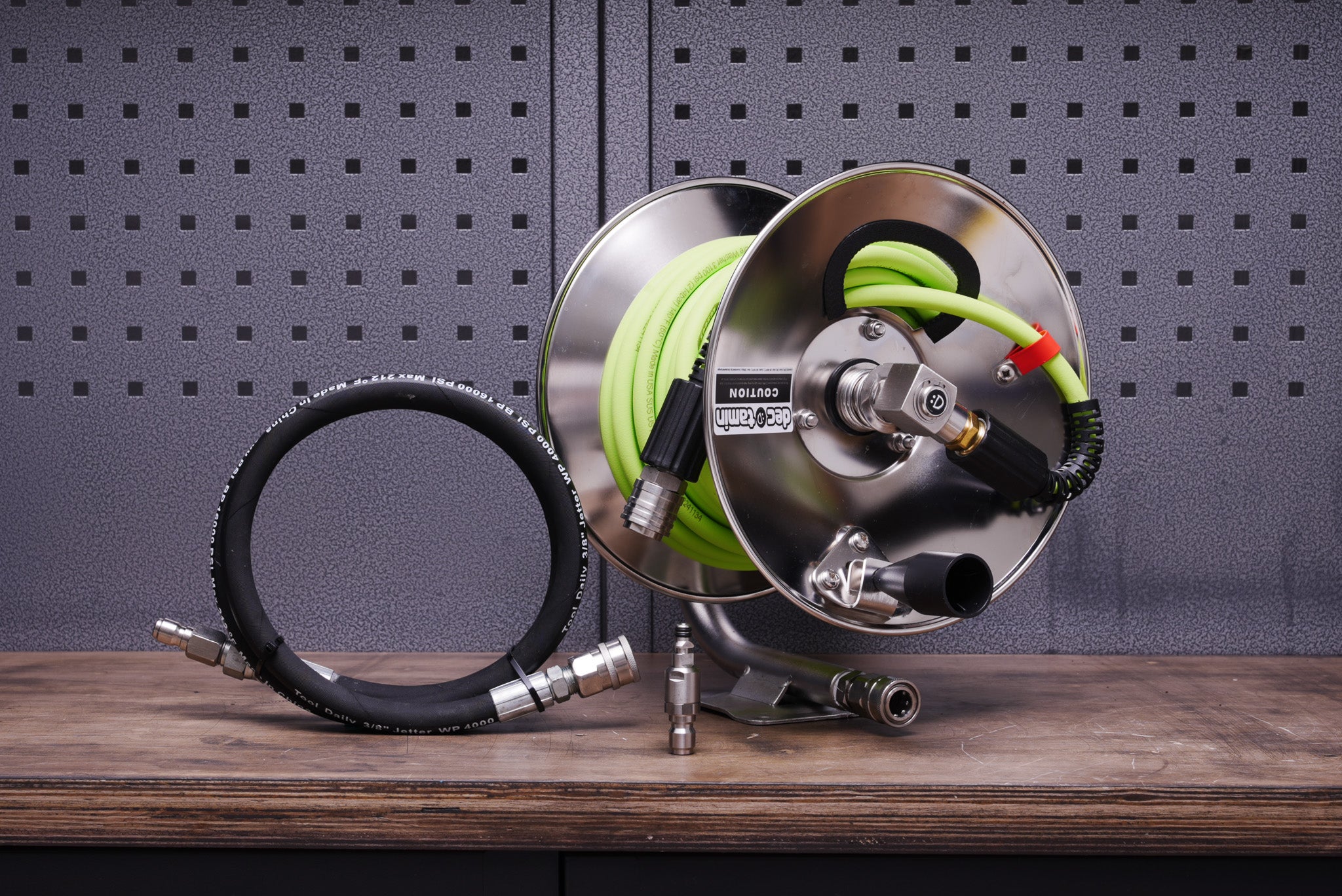 Flexzillaホース Veloci/MTMステンリールキット 15m ワンタッチカプラ