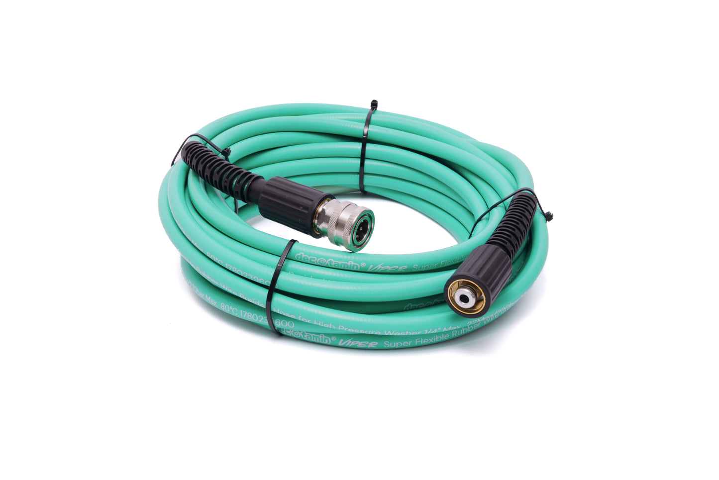ヴァイパーホース 15m 3/8カプラ×M22-14mm メスネジ スムースグリーン