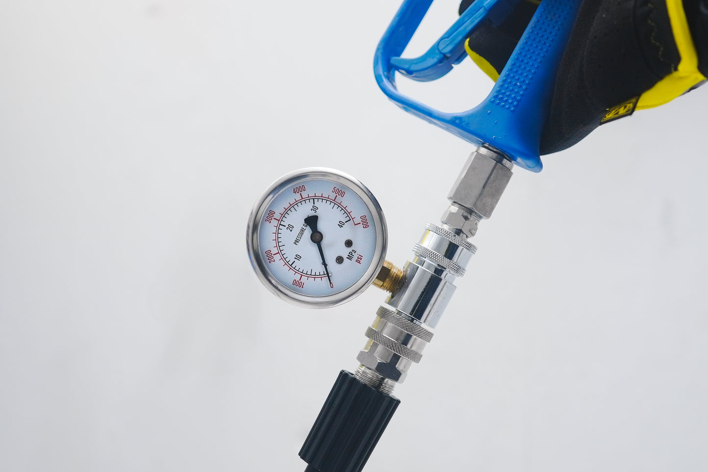 水圧計 海外3/8規格 インレットプラグ アウトレットカプラー 40Mpa