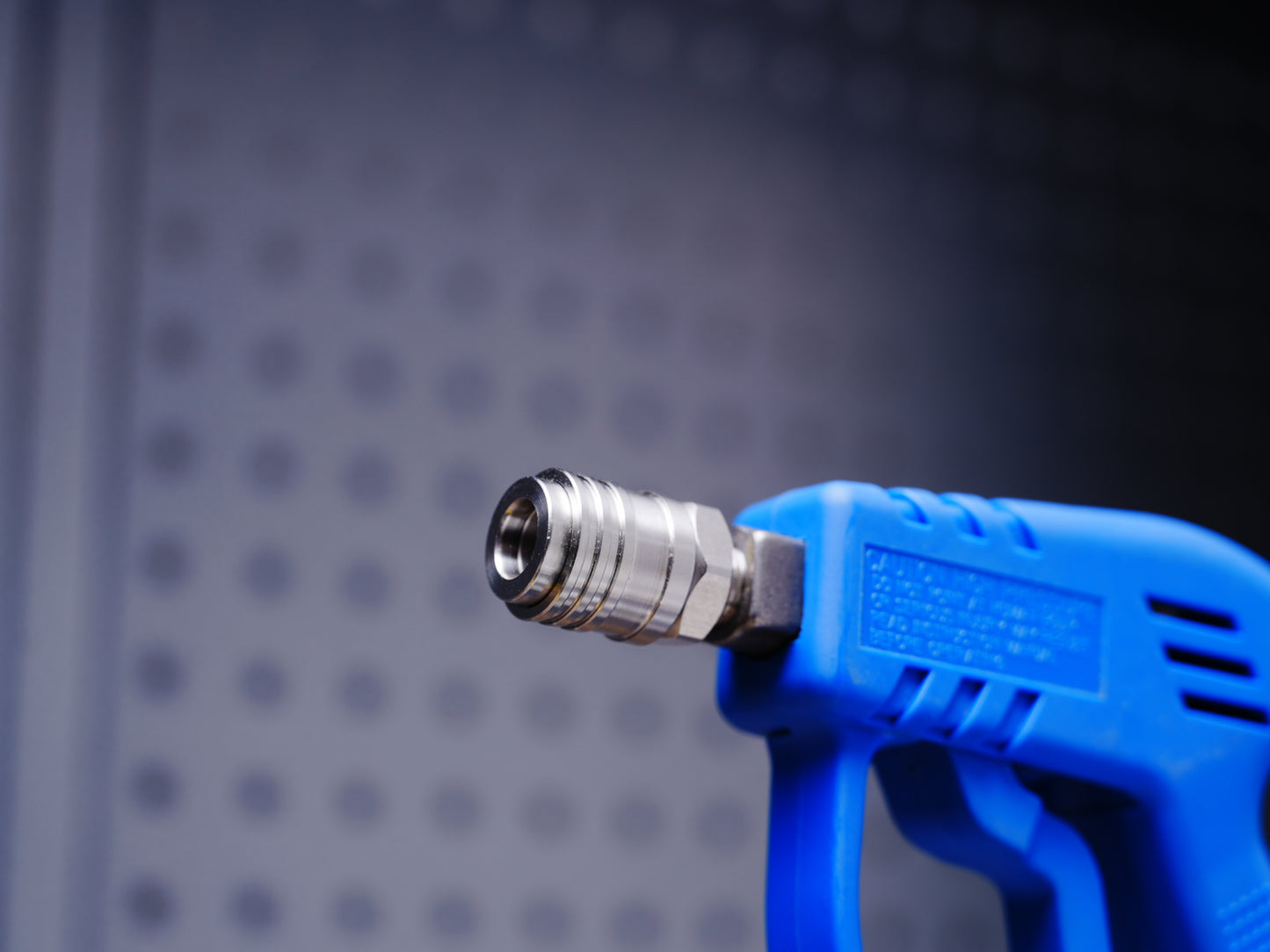 ブルーショートガン インレット3/8プラグ アウトレット1/4クイックカプラー スイベル