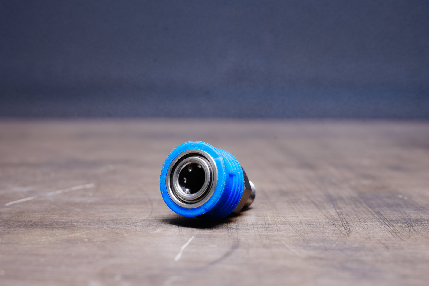 1/4 クイックカプラー コンフォートグリップ ブルー NPTオスネジ 海外/米国規格