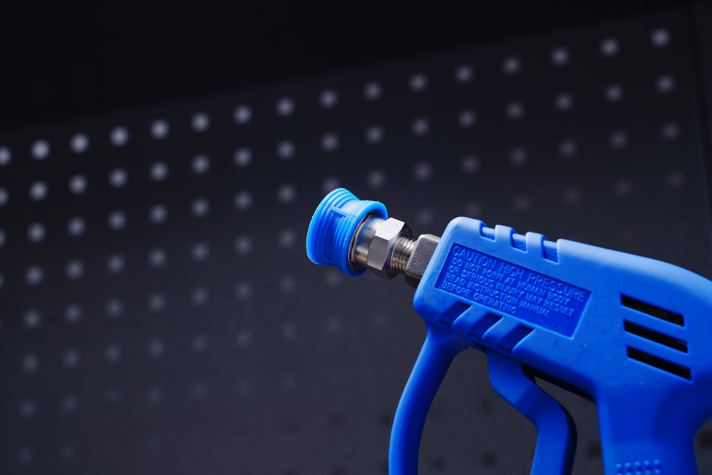 1/4 クイックカプラ コンフォートグリップ ブルー NPT オスネジ