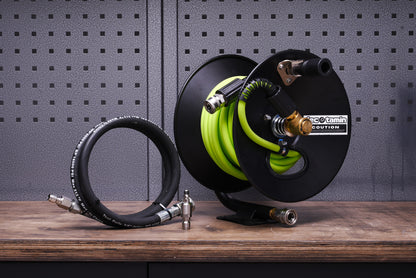 Flexzillaホース スチールドラムリールキット 15m ケルヒャーコネクタ付き