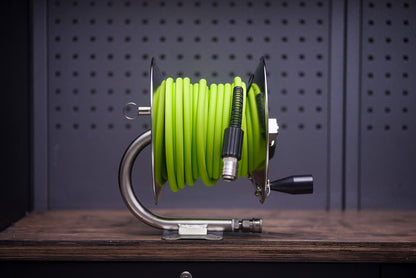 Flexzillaホース Veloci/MTMステンリールキット 15m ワンタッチカプラ ケルヒャーコネクタ付き