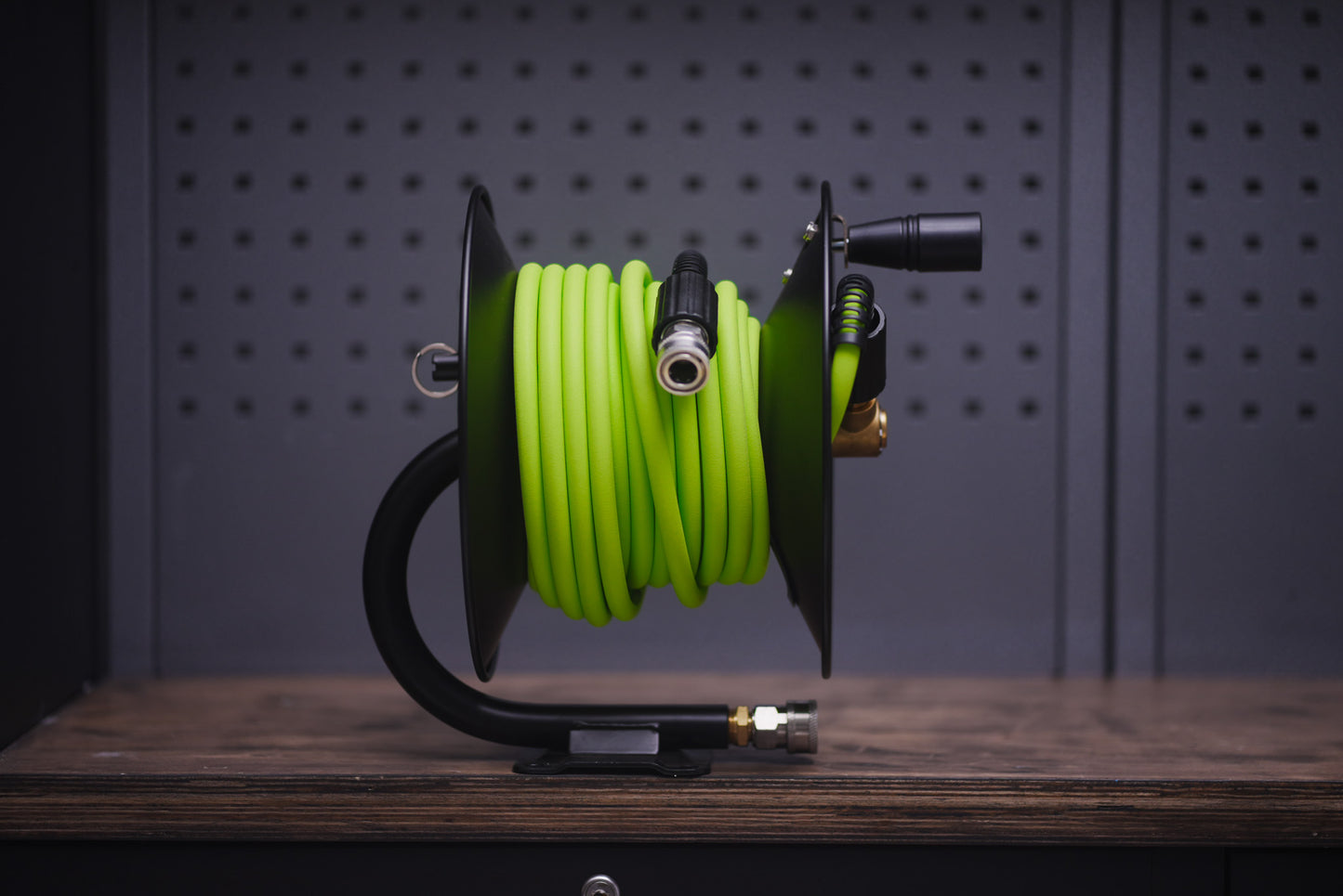 Flexzillaホース スチールドラムリールキット 15m ケルヒャーコネクタ付き