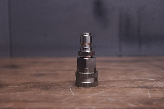 変換コネクタ 国内3/8 クイックカプラー to 海外3/8 クイックプラグ