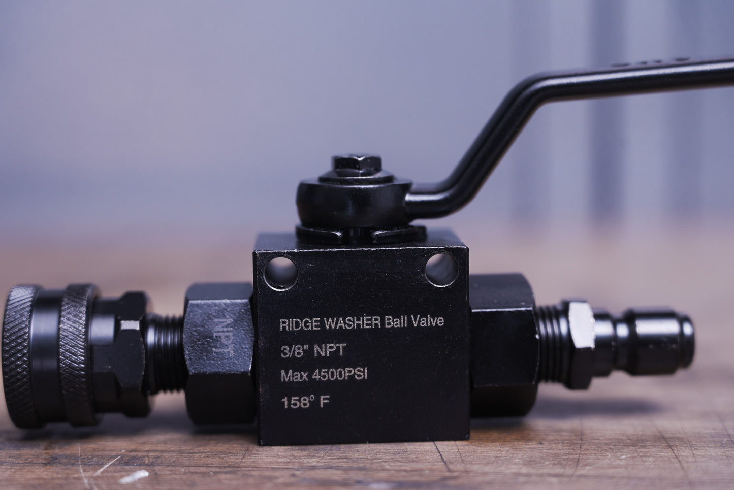 高圧用ボールバルブ 30Mpa対応 ブラック