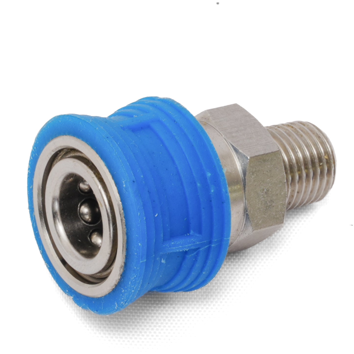 1/4 クイックカプラ コンフォートグリップ ブルー NPT オスネジ