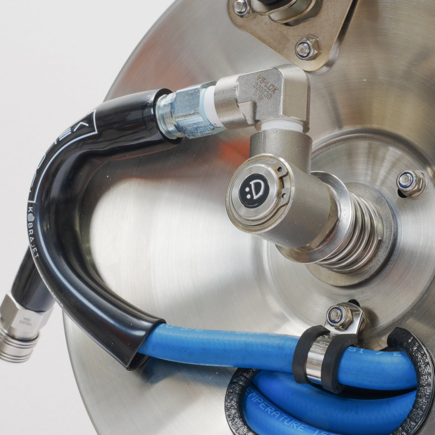 Veloci/MTM hydro コブラジェットホースリールキット ケルヒャーコネクタ付き 15m ステンドラム PRIMAカプラ