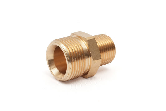 異径ニップル M22 14mm オスネジ × 3/8 NPT オスネジ